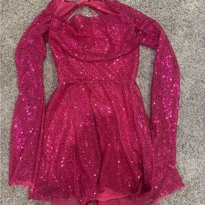 Sparkling Pink Lucy in the Sky Dress